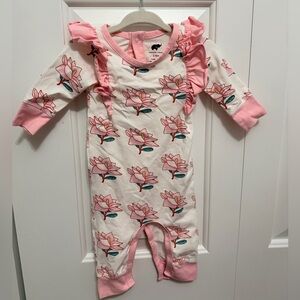 Pink Floral Kids One Piece